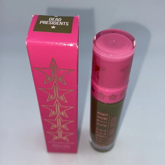 NEW! JEFFREE STAR VELOUR LIQUID Matte LIPSTICK in DEAD PRESIDENTS Army Green - Picture 3 of 16